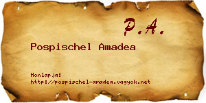 Pospischel Amadea névjegykártya